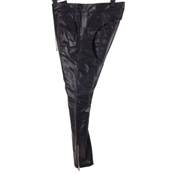 Adyar Leather Brace Trousers Size XL Mens Black NWT - Picture 5 of 16